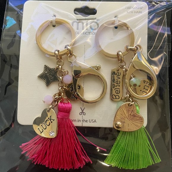 mia Collection Other - Mia Collection Friendship Keychains 2 pack Pink & Green